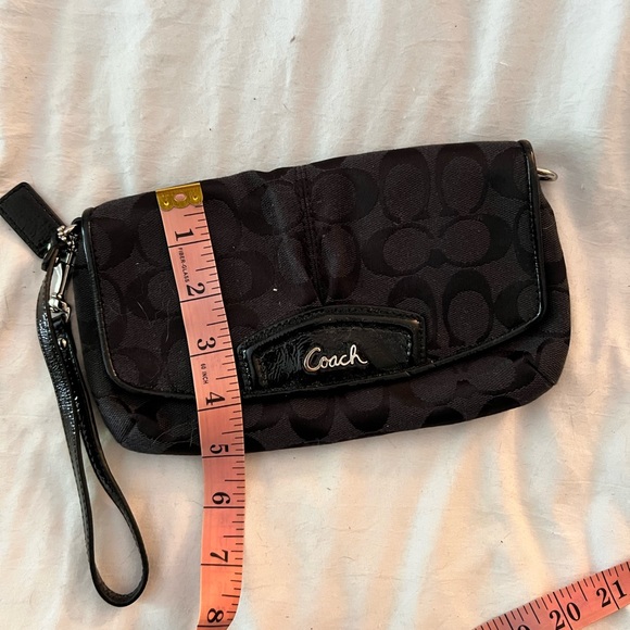 Black Coach Wristlet - Picture 4 of 4